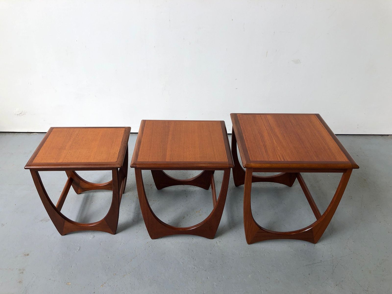 Vintage G Plan Teak Astro Fresco Nest Of Tables. Danish Retro Mid Century photo vinterior