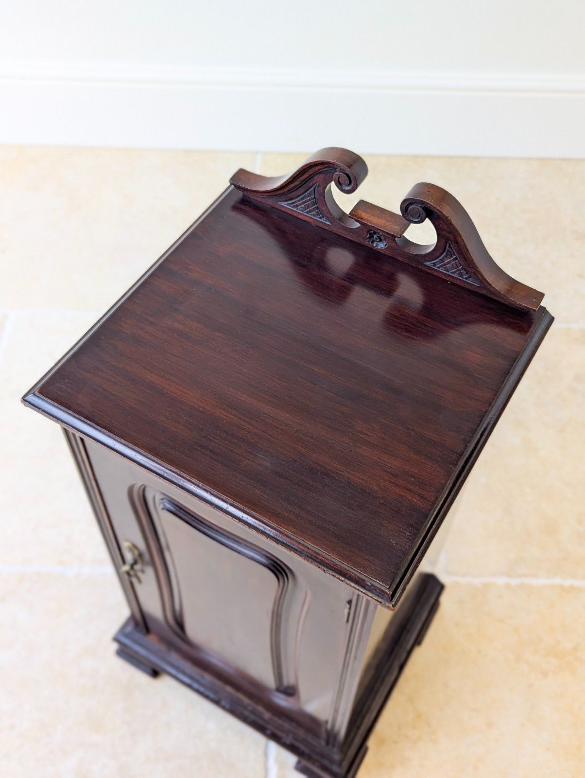 Antique Victorian Mahogany Bedside Cabinet C.1870 photo for sale