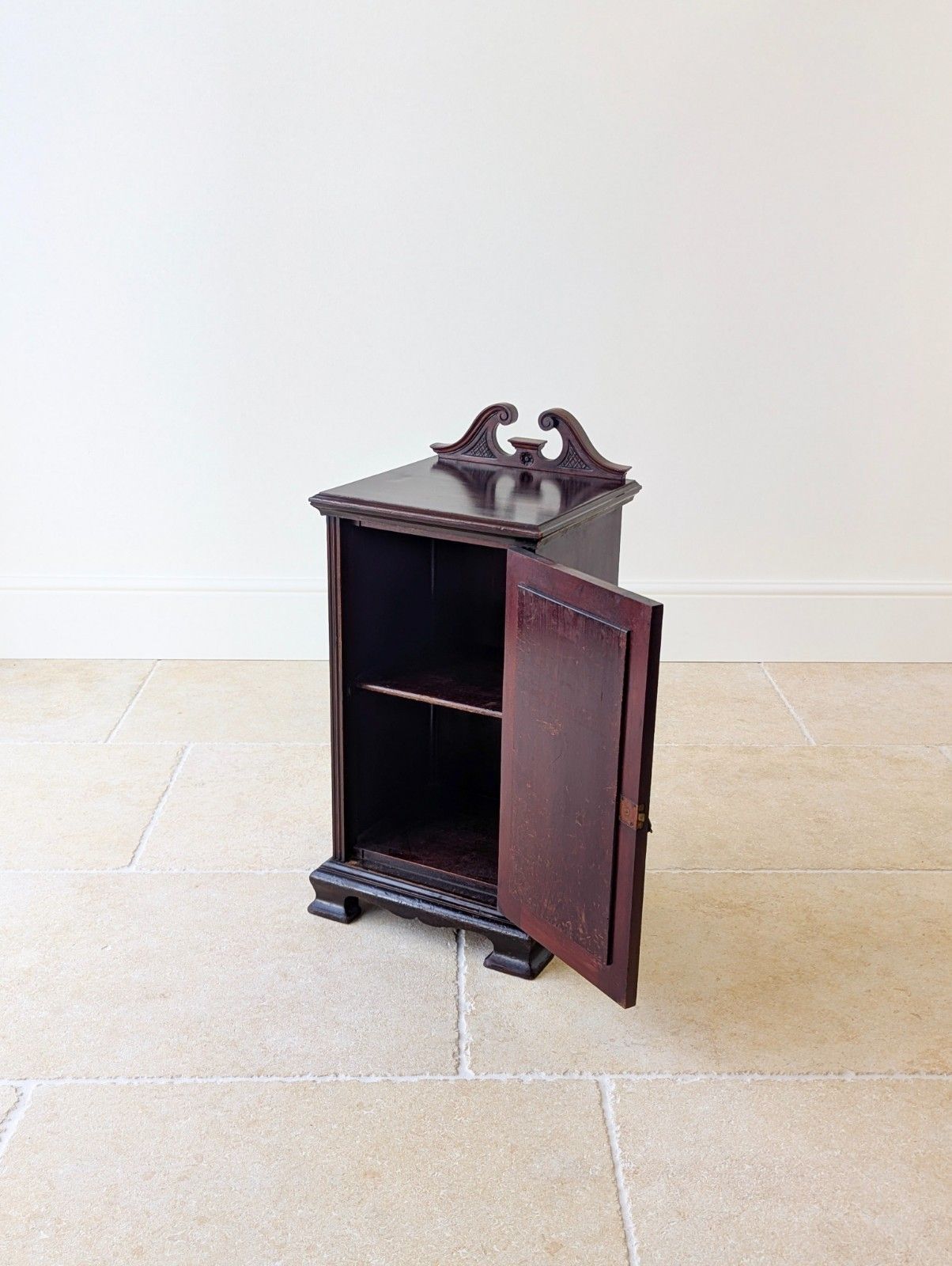 Furniture Antique Victorian Mahogany Bedside Cabinet C.1870 photo