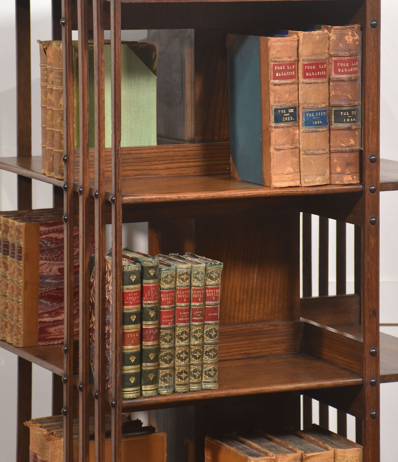 photo furniture Late 19th Century Oak Revolving Bookcase By Trubner & Co