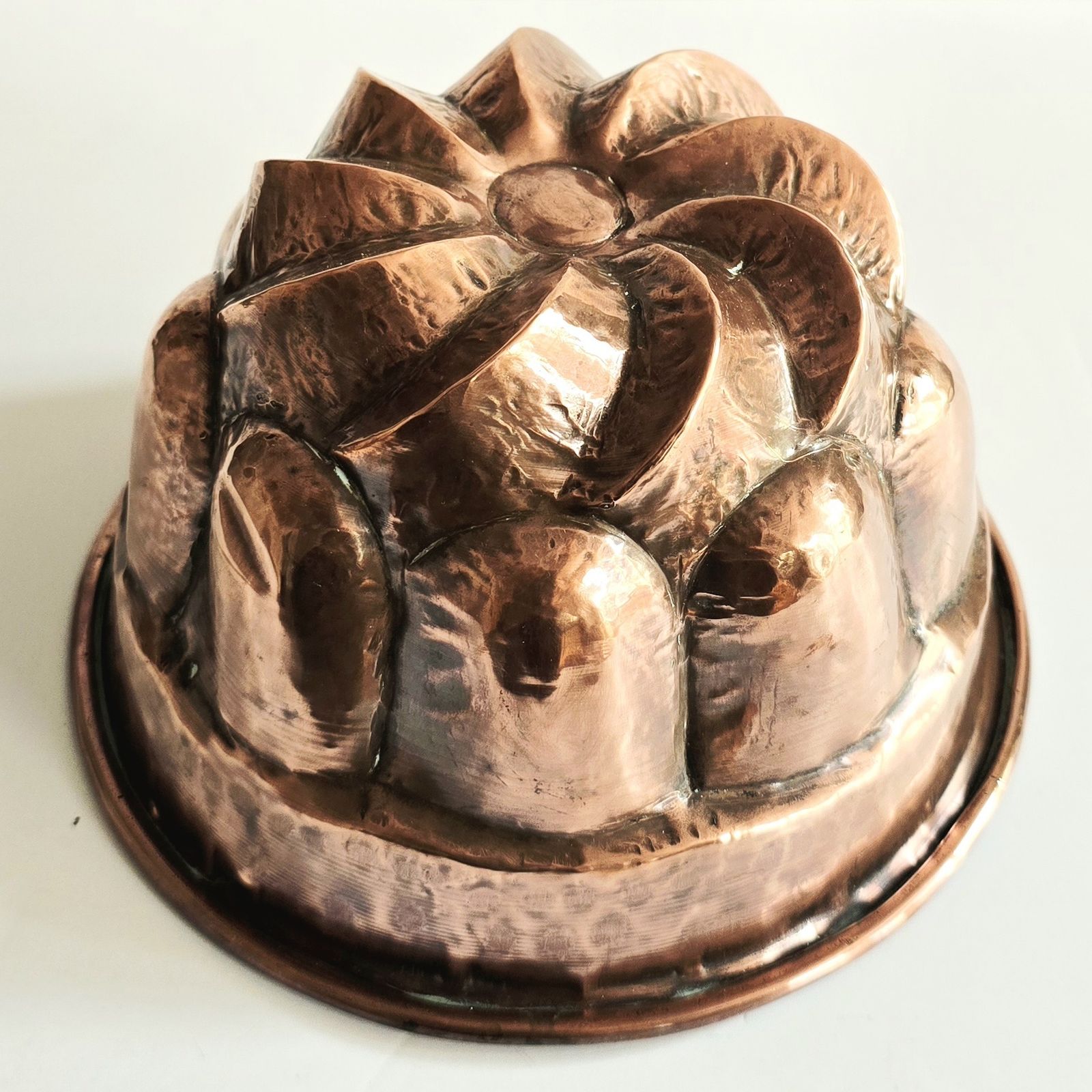 A Set Of Four Large Antique French Copper Cake Moulds, 19th Century. photo Home Decor