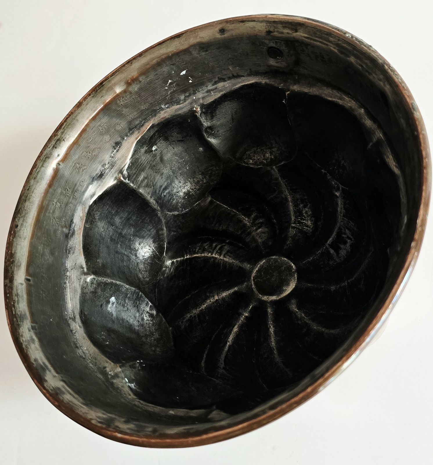 A Set Of Four Large Antique French Copper Cake Moulds, 19th Century. photo buy