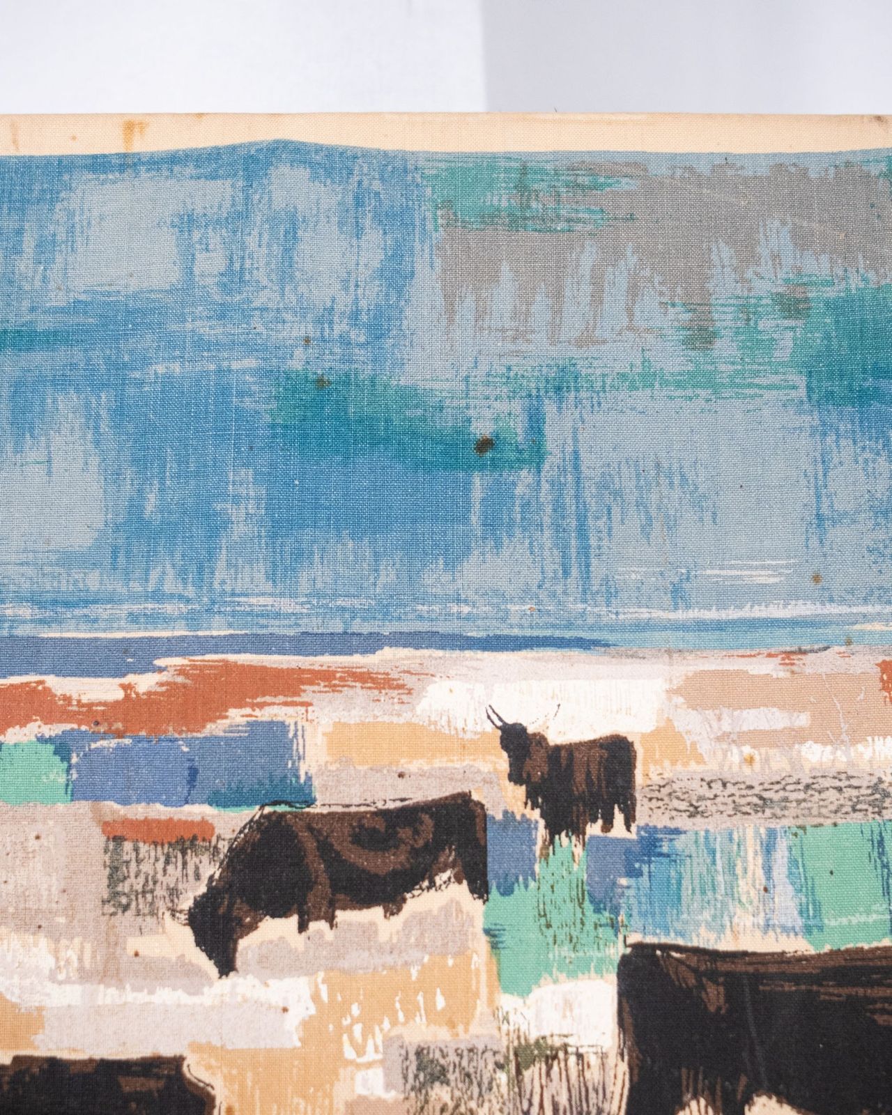 photo furniture Printed Fabric "Bulls In The Camargue " / Robert Debiève