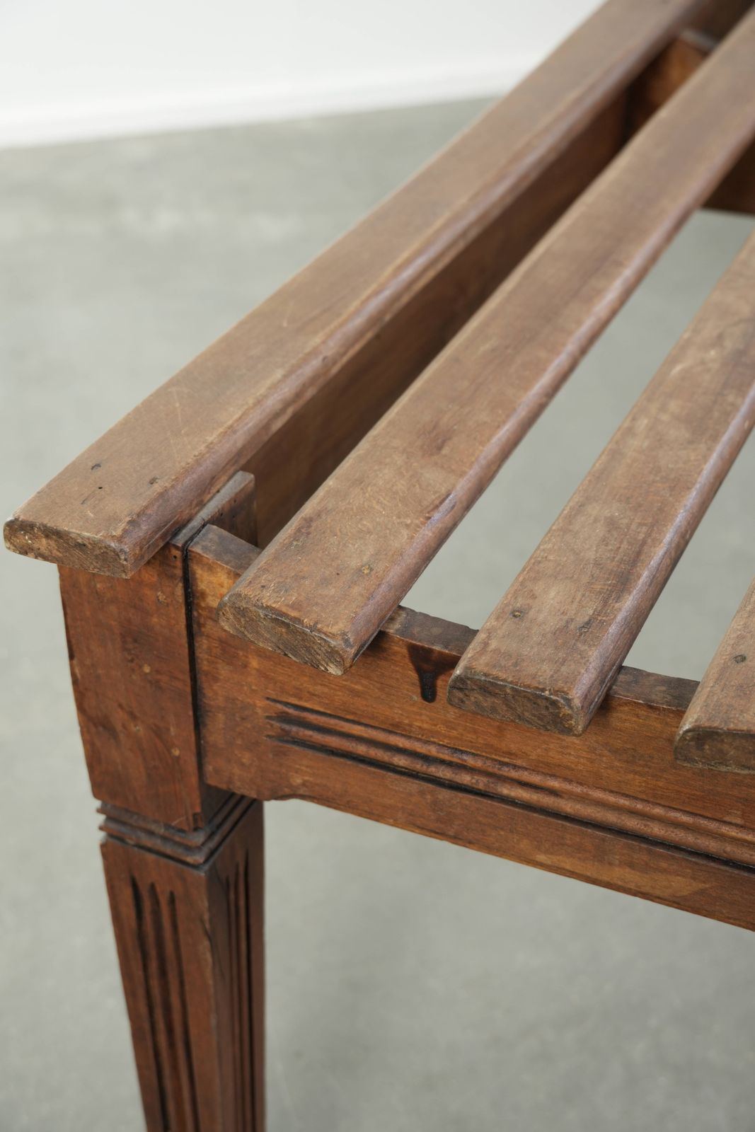 Furniture Stylish Antique French Oak Hall Bench/Dining Table Bench From The Late 19th Century photo