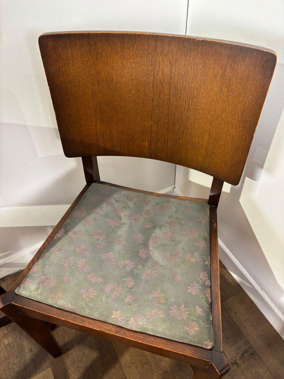 Vintage Oak Set Of Six Dining Chairs photo buy