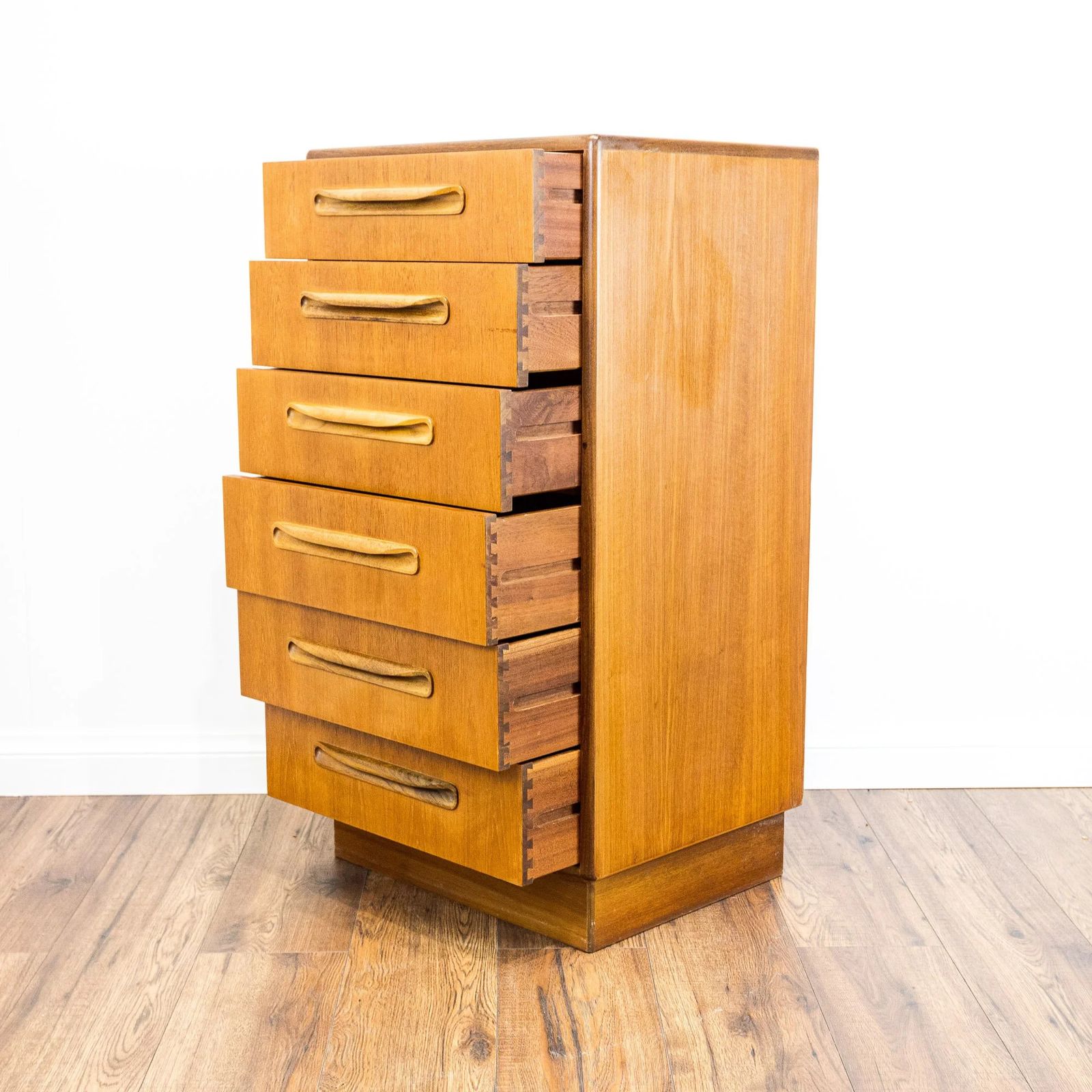 G Plan Fresco Teak 6 Drawer Tallboy By V.B. Wilkins photo Furniture