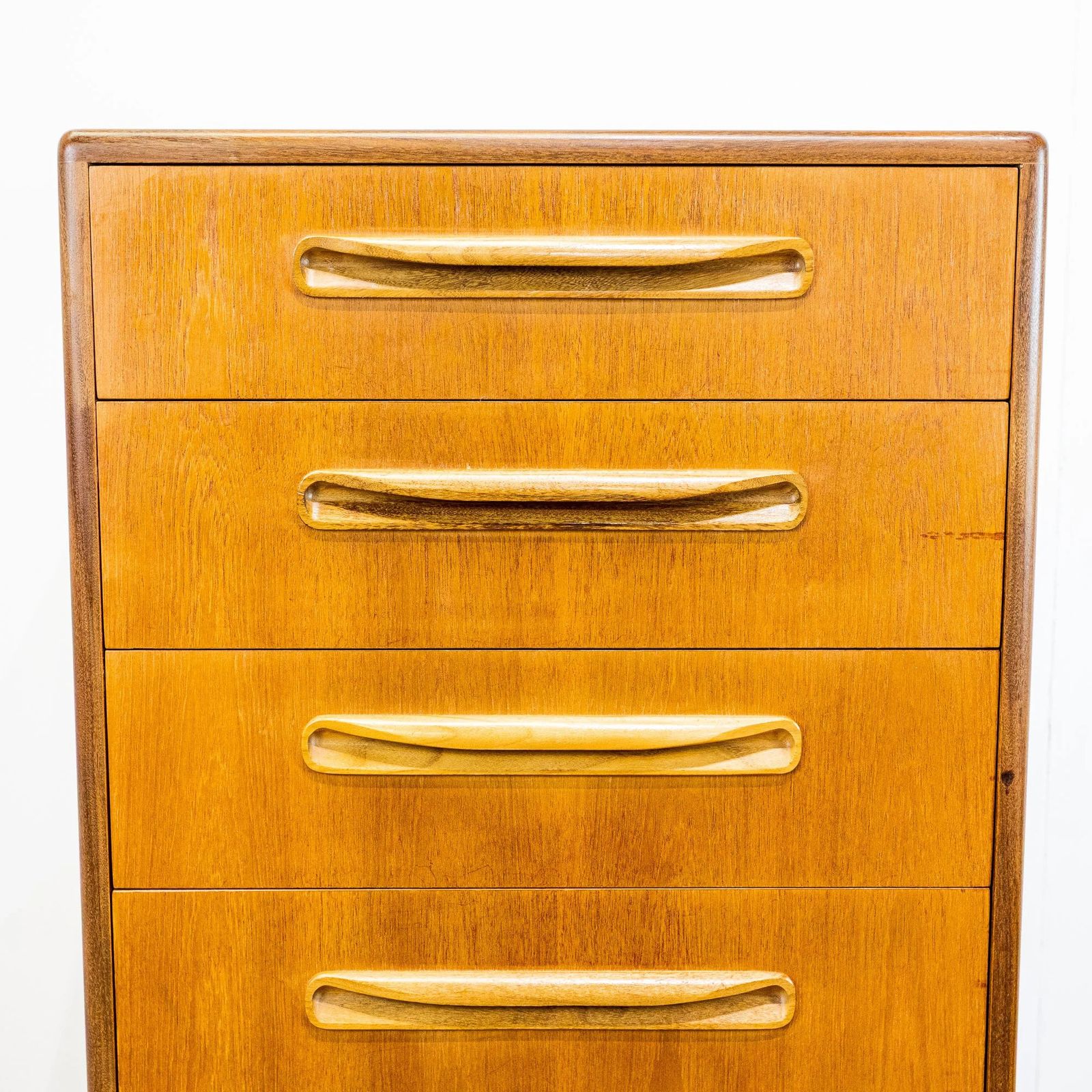 photo furniture G Plan Fresco Teak 6 Drawer Tallboy By V.B. Wilkins