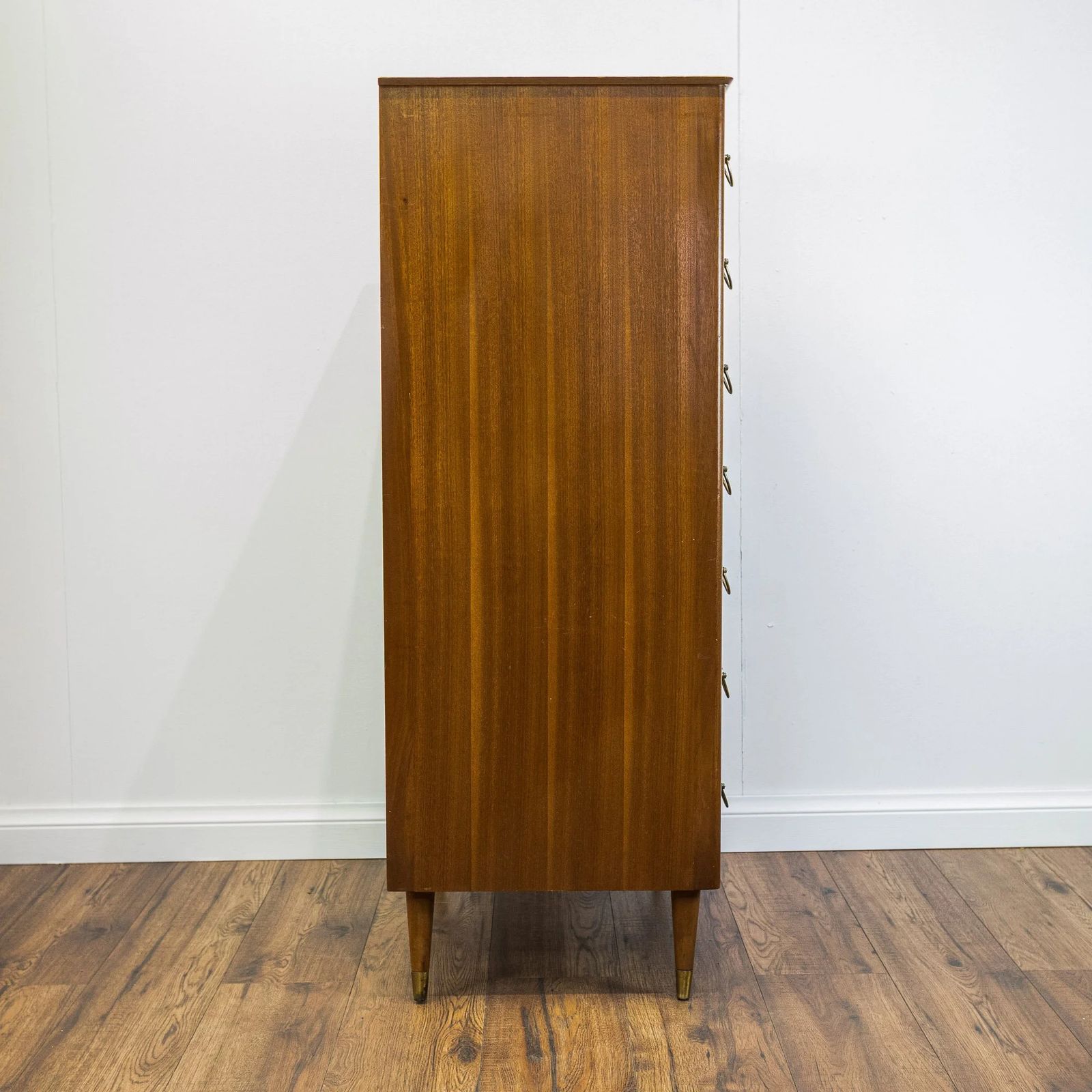 photo vinterior Mid Century Teak 7 Drawer Tallboy
