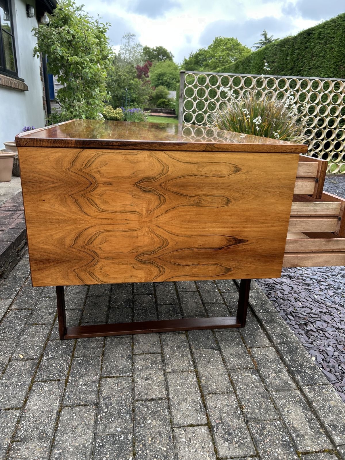 2250.0 Very Fine Rosewood Midcentury Danish Desk By Henning Jensen And Torben Valeur photo