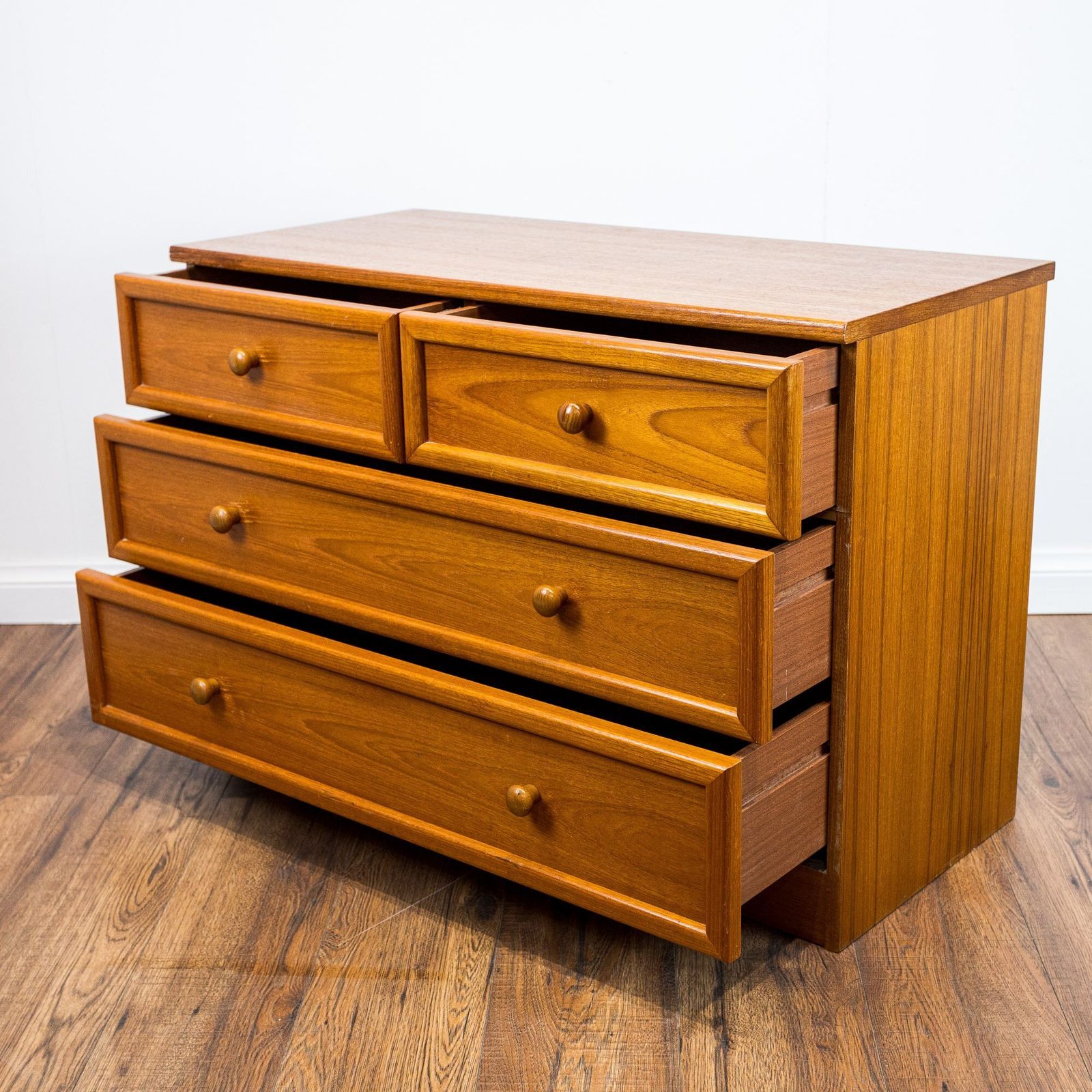 G Plan Albany Teak Chest Of 4 Drawers By Leslie Dandy photo for sale