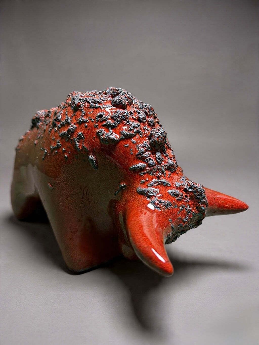 Otto Keramik Classic Ceramic Bull West German Pottery Fat Lava photo buy