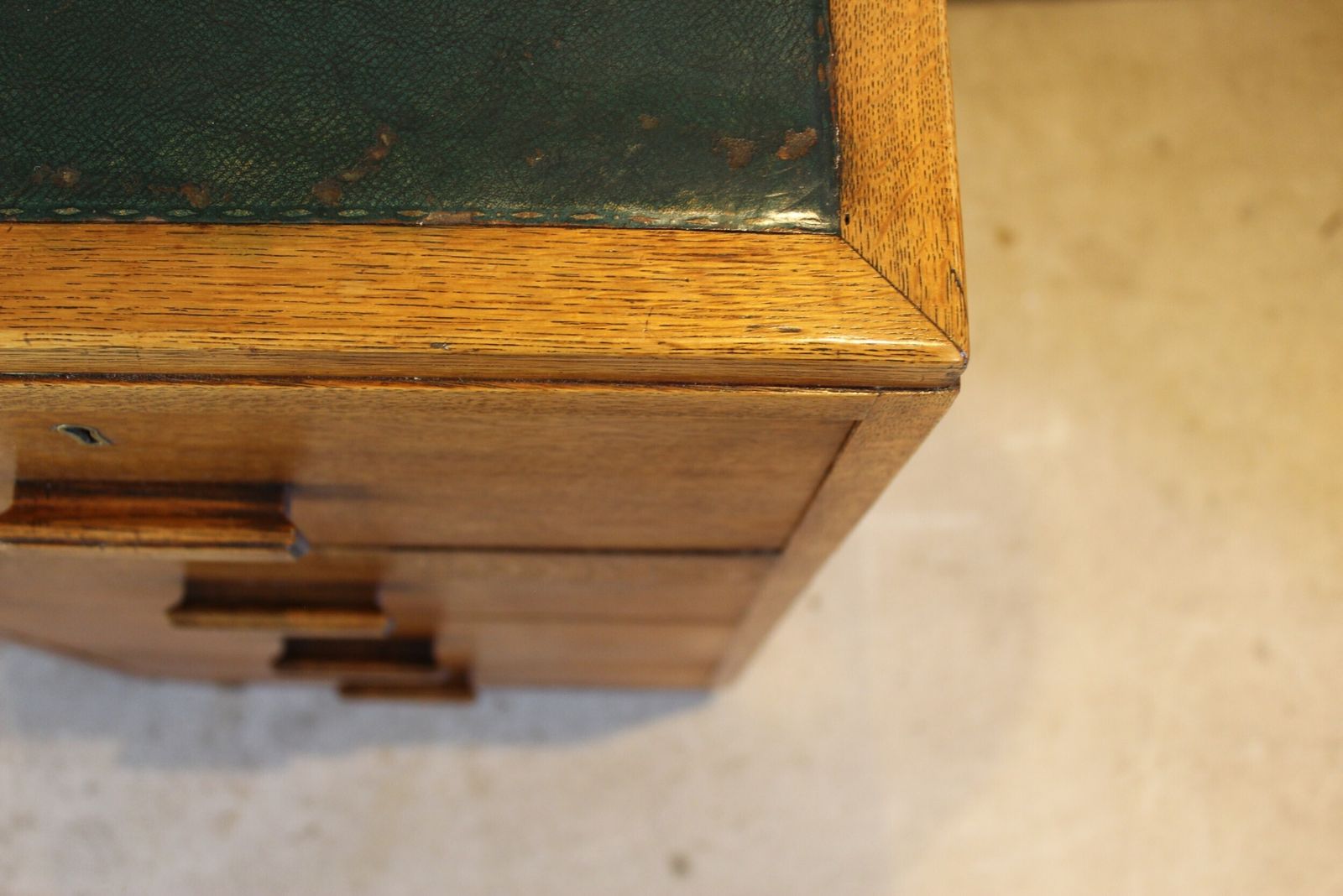 Heals Oak Desk Voysey Family Arts And Crafts C1920 photo vinterior
