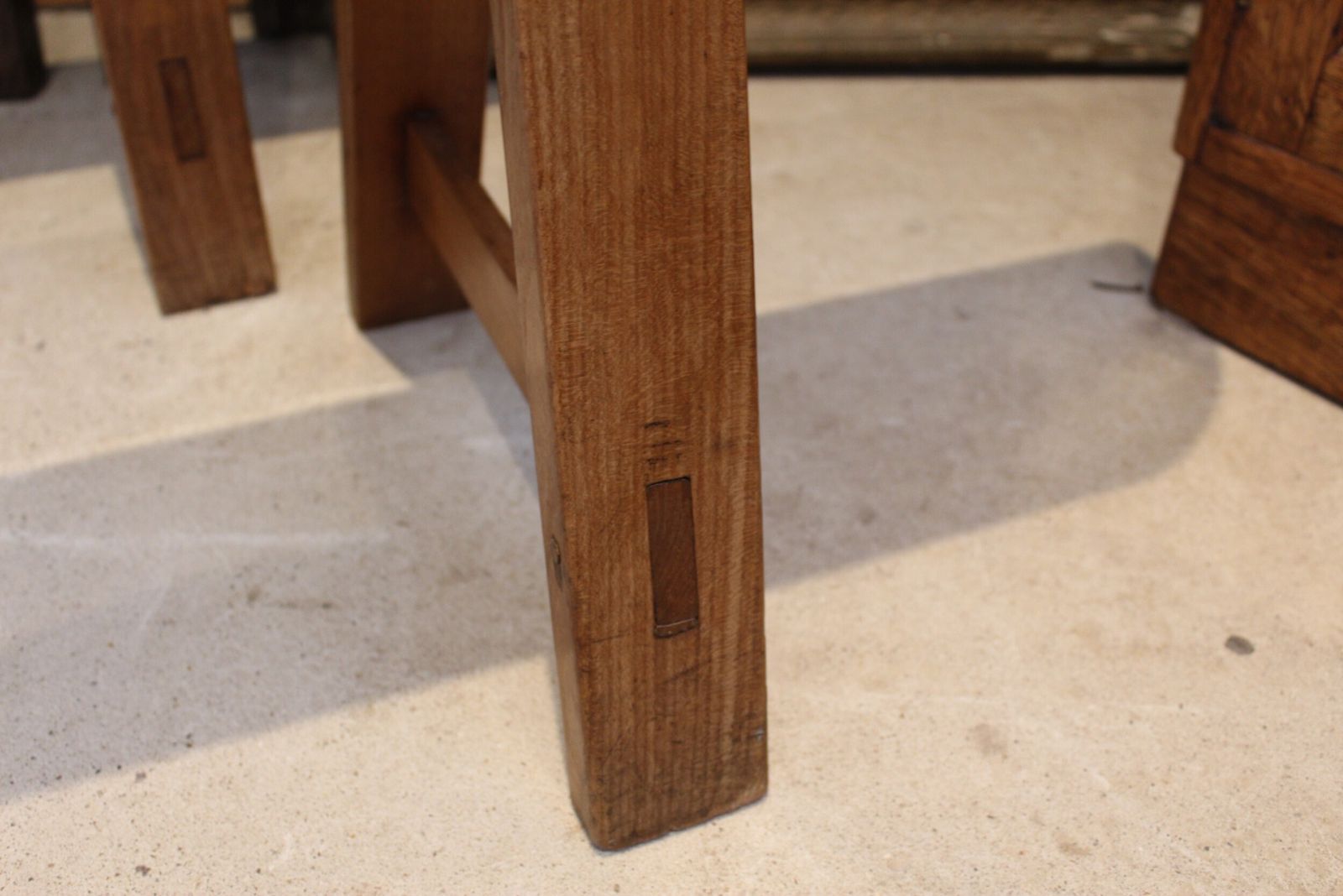 Benches Refectory French Fruitwood Dining Pair C1880 photo for sale