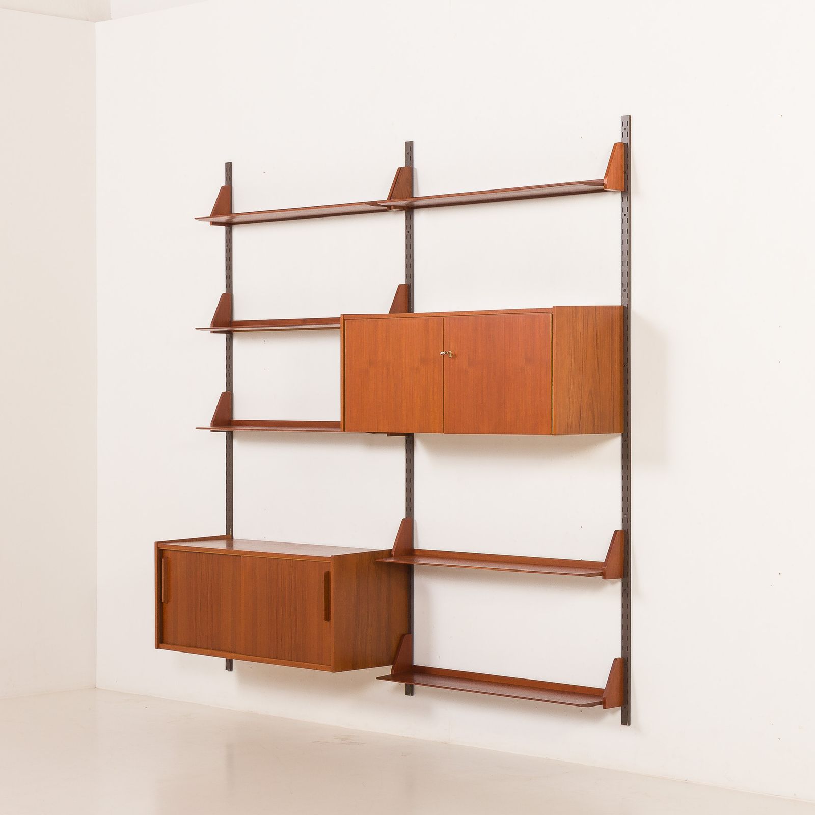 Mid Century Teak Wall Unit By Dieter Reinhold For Wk Möbel, Germany, 1960s photo 1909.0