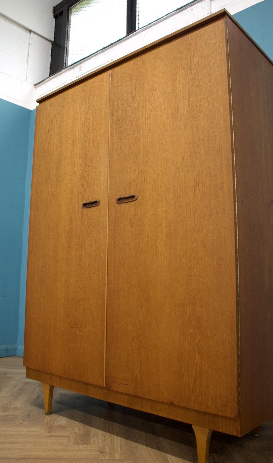 Mid Century Teak Wardrobe From Stonehill, 1960s  #1768 photo 599.0