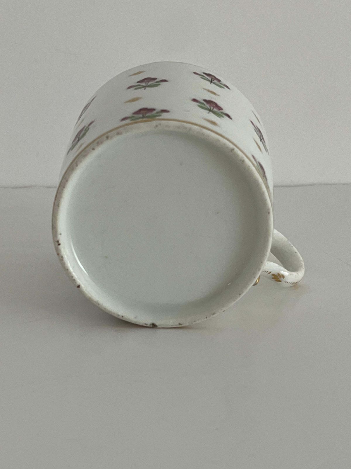 341.0 Old Paris Porcelain Koffiekopje Bloemtakjes Polychroom, Frans, ca. 1795 photo