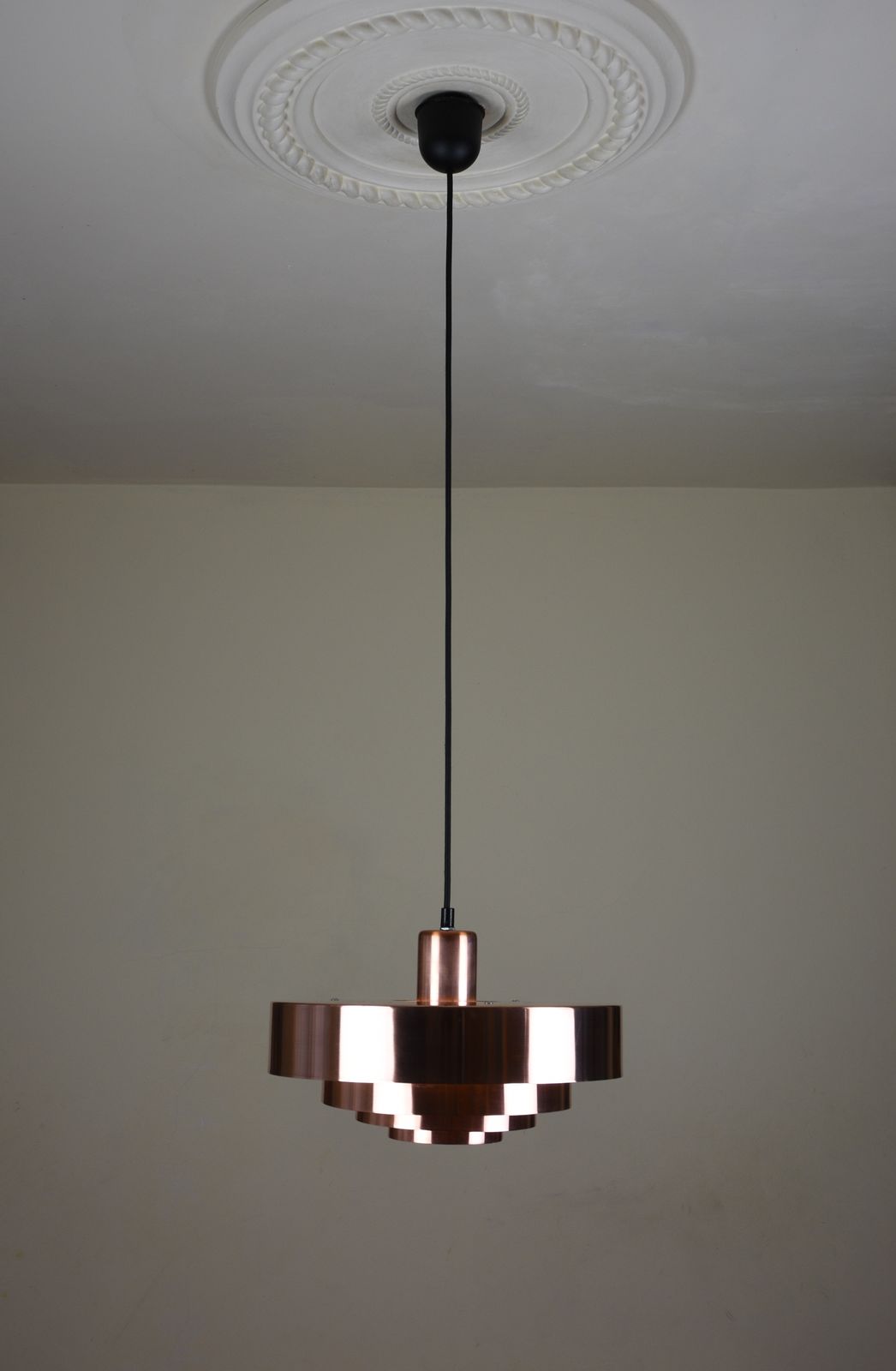 Roulet Pendant Lamp In Copper By Jo Hammerborg For Fog & Mørup, Denmark, 1963 photo 995.0