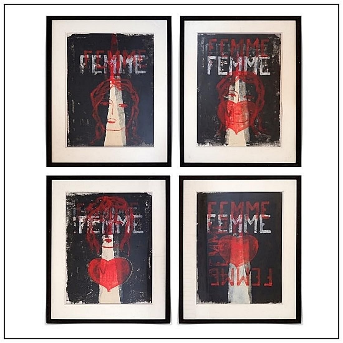 Jean Marie Planques (1932 1992) Untitled   Works On Paper   Sold As A Set photo buy