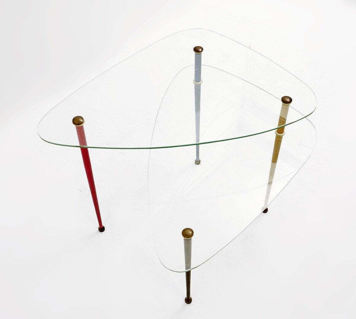 Italian "Arlecchino" Side Table By Edoardo Paoli For Vitrex, 1950s photo vinterior