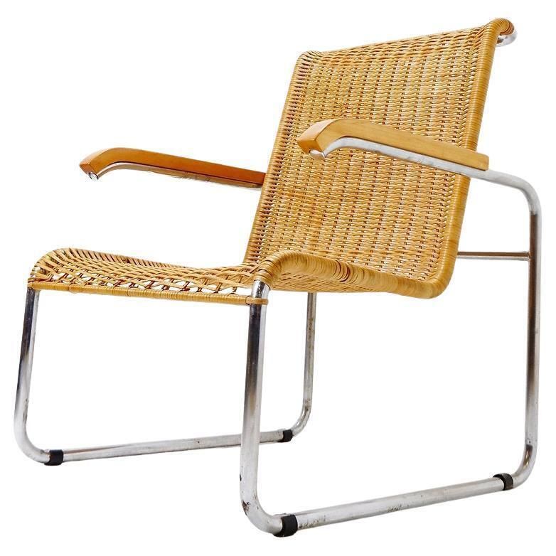 Armchair In The Style Of Breuer For Thonet   Circa 1990