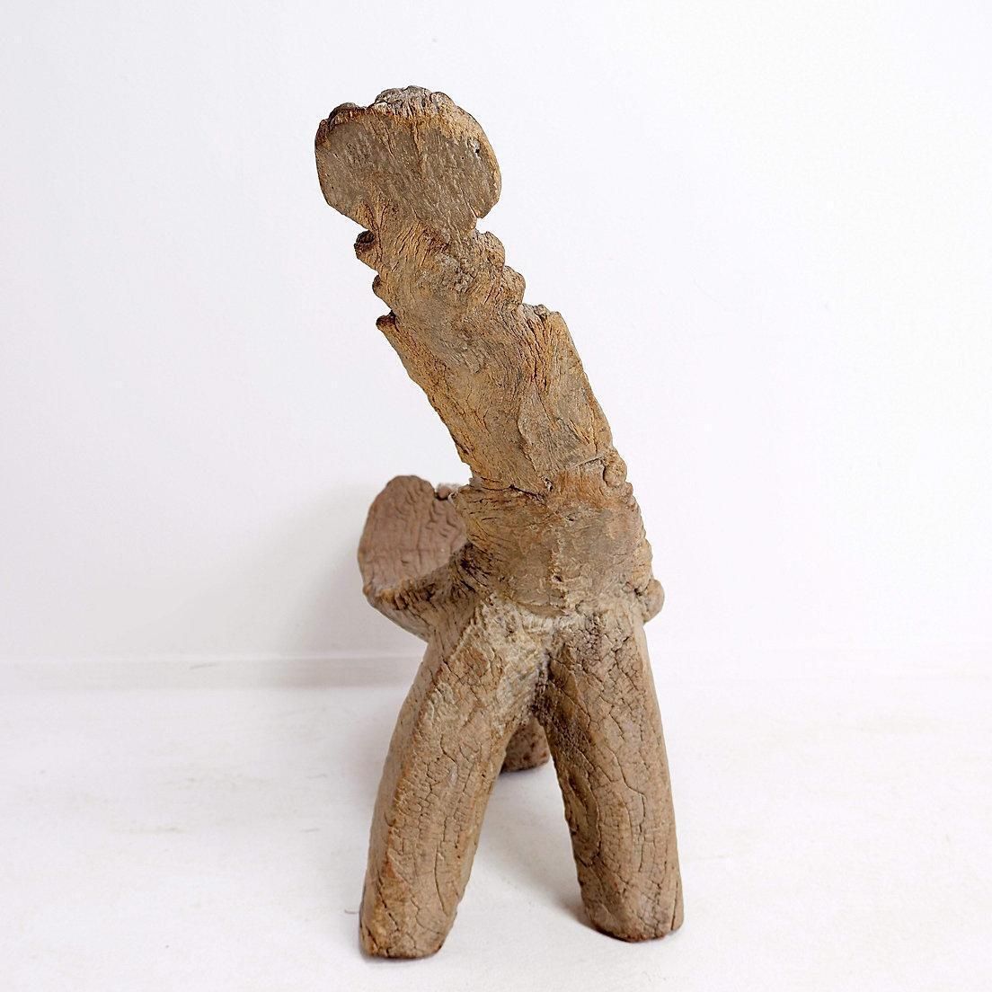 "Lobi" African Tripod Wooden Stool From Burkina Faso photo buy