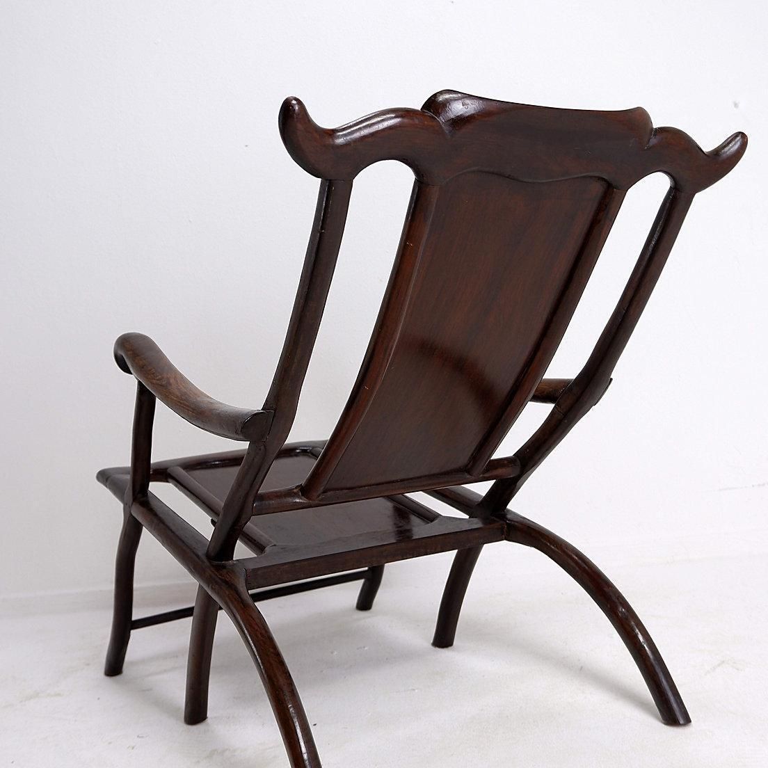 photo vinterior 19th Century Chinese Moon Gazing Lounge Chair