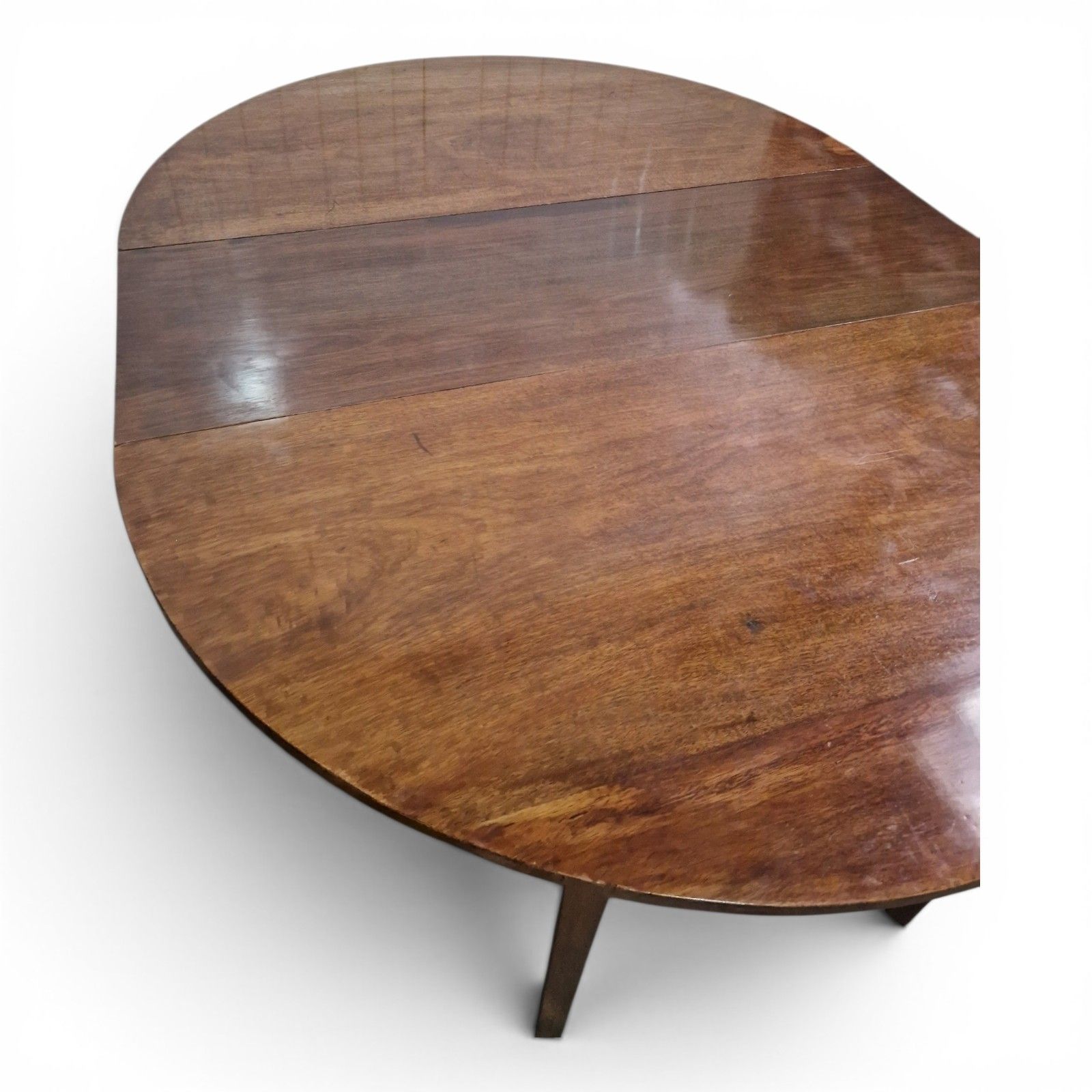 Georgian Mahogany D End Dining Table Demi Lune Pair Console Tables Antique photo vinterior