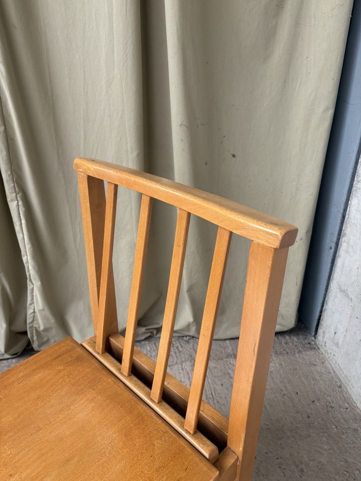 Vtg Mid Century 2 Pair Of Solid Beech Church Dining Chairs Scandi Danish R1192 photo vintage