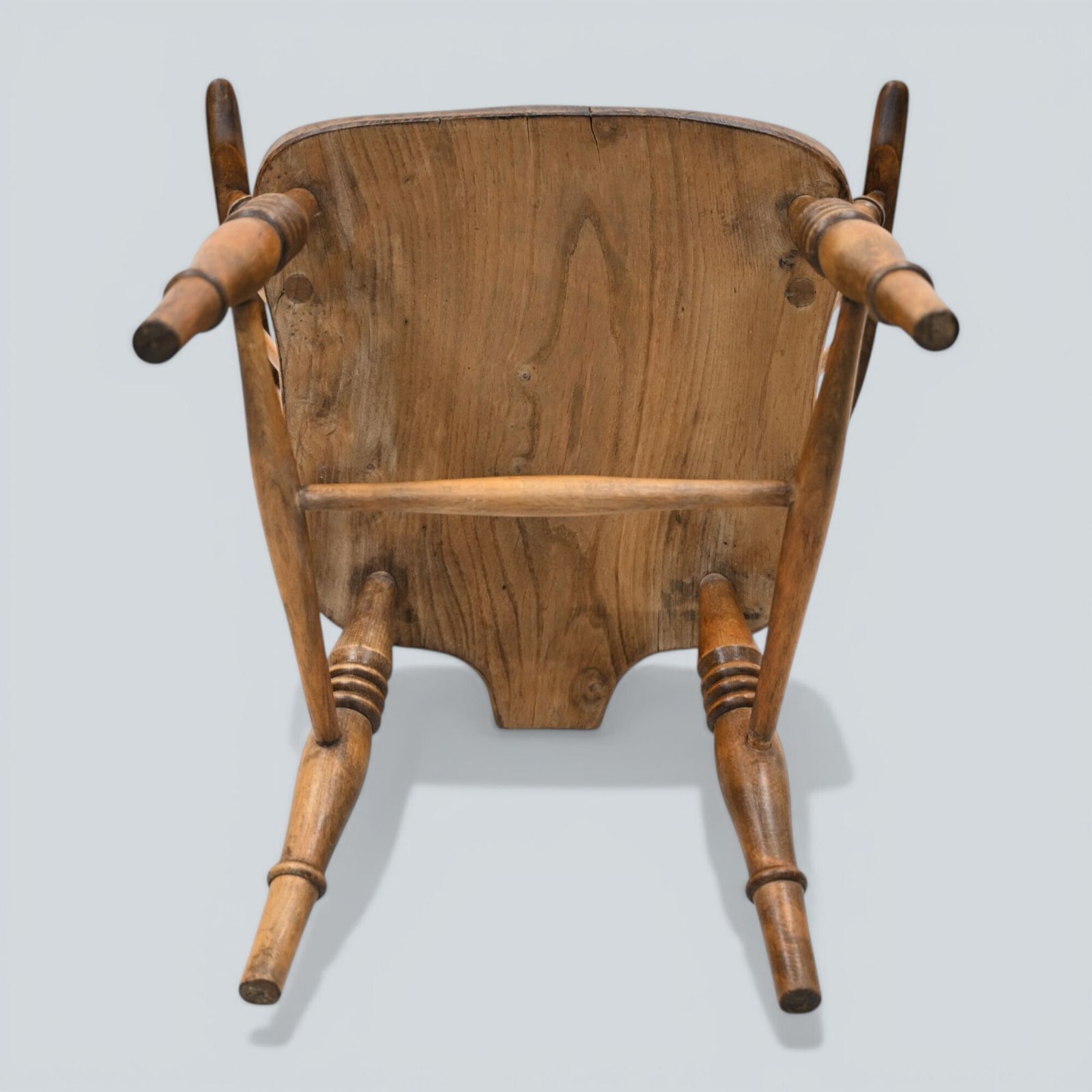 photo furniture Stick Back Windsor Chair Elm And Beech Antique Bow Back Carver Free* Uk Delivery