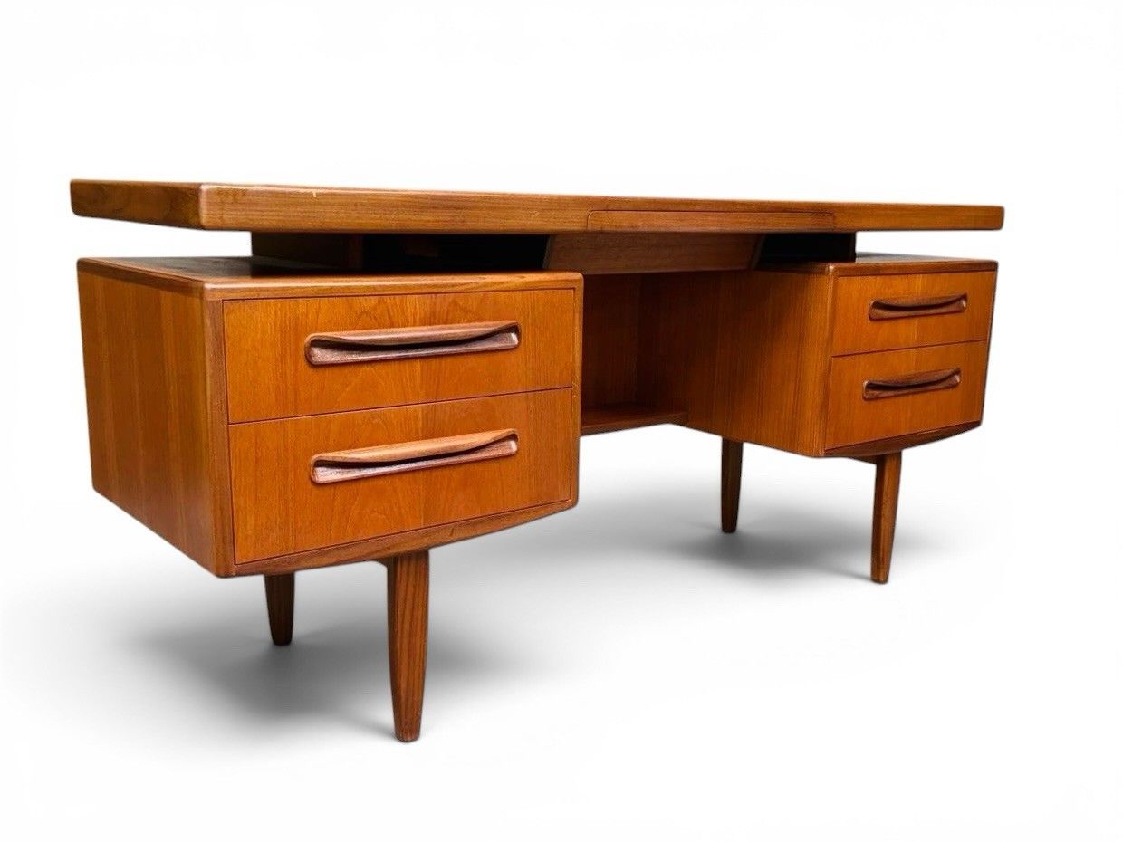 G Plan Teak Desk Fresco Mid Century Retro C1960s Floating Surface Rare