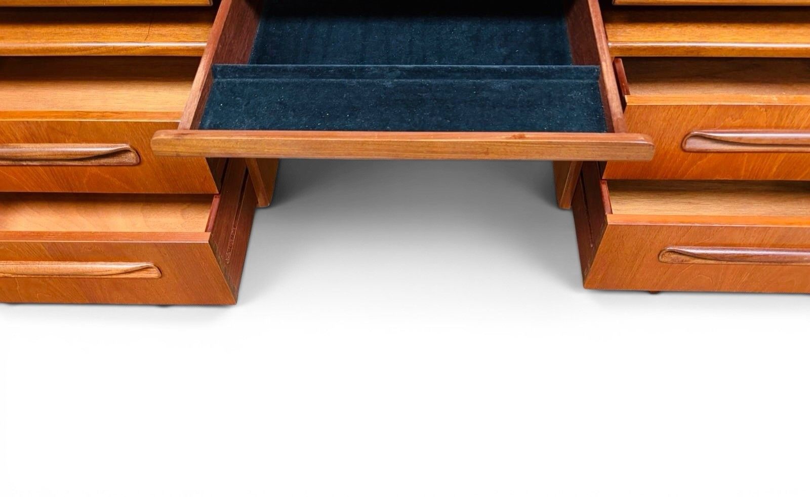 G Plan Teak Desk Fresco Mid Century Retro C1960s Floating Surface Rare photo for sale