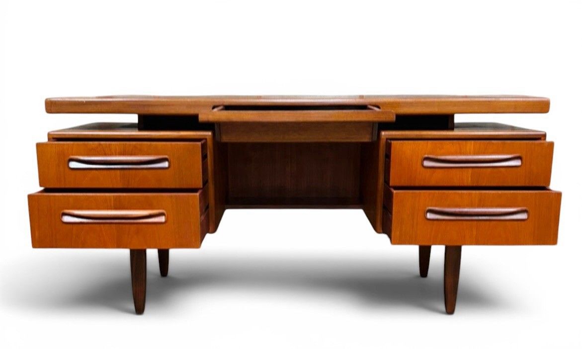 G Plan Teak Desk Fresco Mid Century Retro C1960s Floating Surface Rare photo vintage