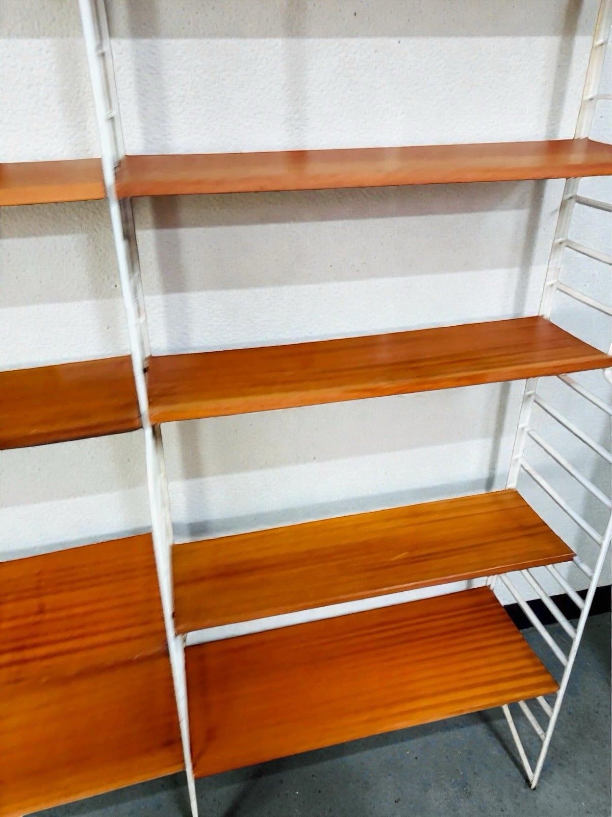 Swedish Nissie Strinning Teak Shelving System Bookcase Mid Century C1960s photo vintage