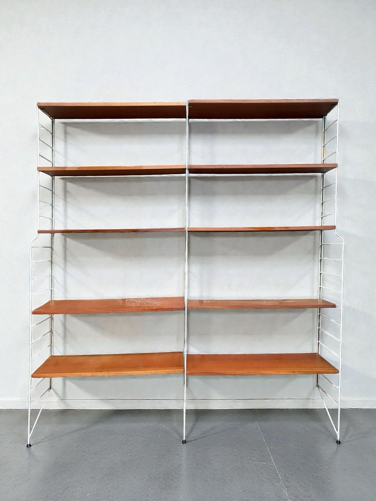 595.0 Swedish Nissie Strinning Teak Shelving System Bookcase Mid Century C1960s photo