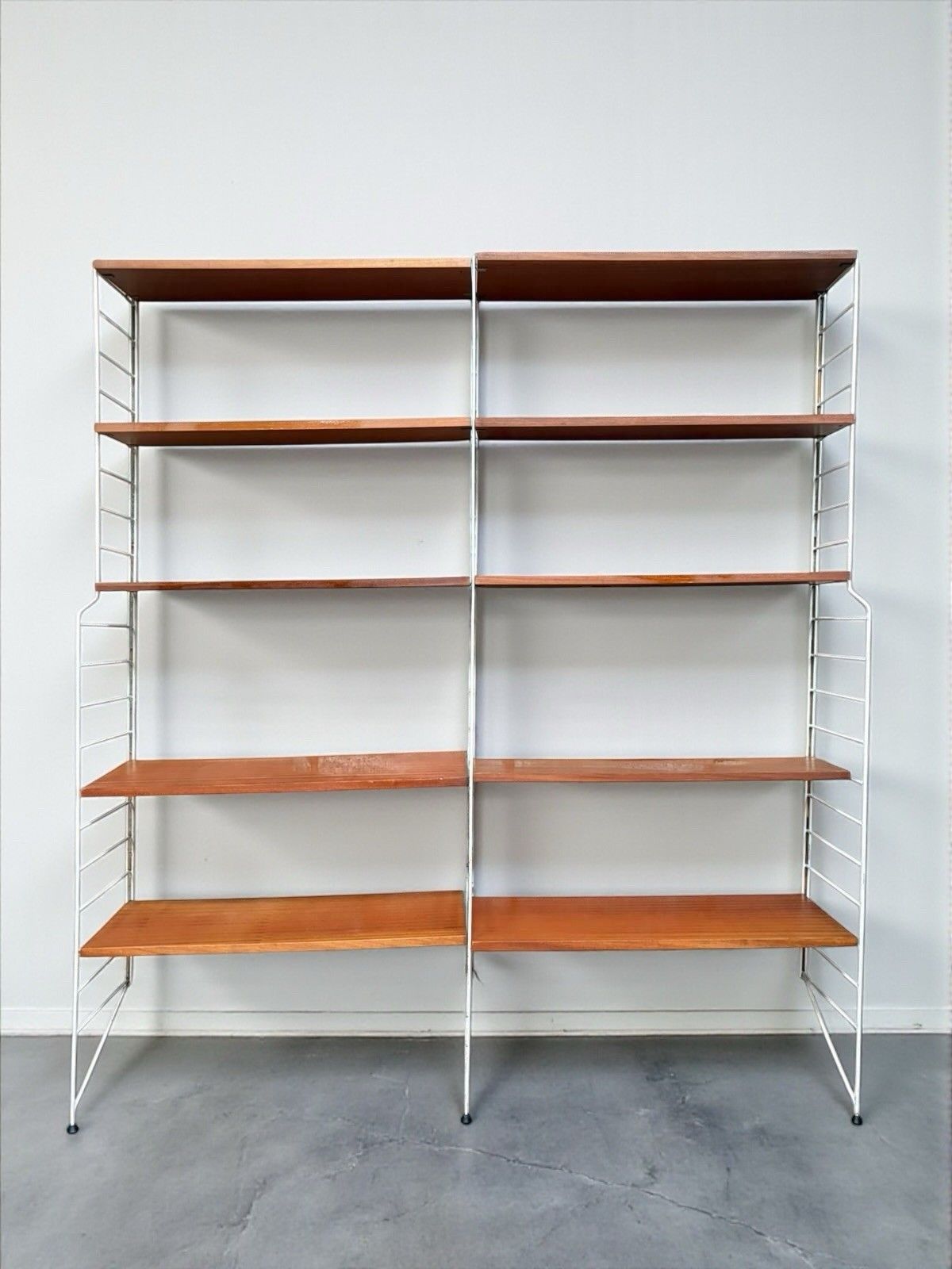 photo vinterior Swedish Nissie Strinning Teak Shelving System Bookcase Mid Century C1960s