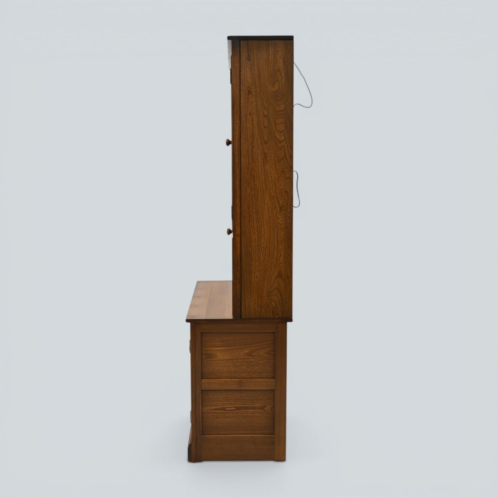 Ercol Mural Wall Unit Display/Drinks Cabinet Golden Dawn Finish Free Uk Delivery photo Furniture