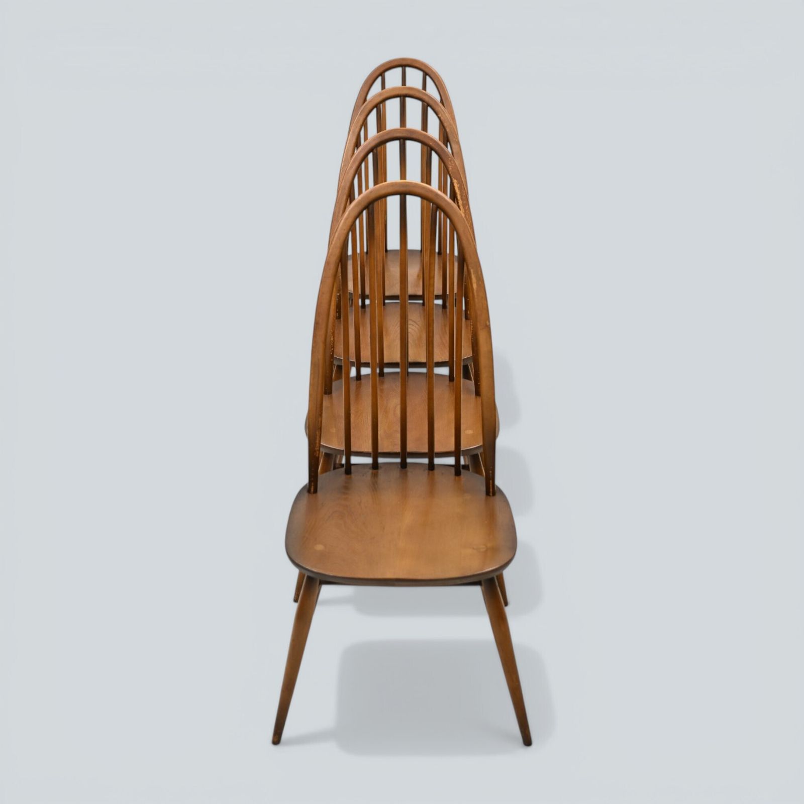 4 Ercol Dining Chairs Windsor Quaker Golden Dawn Vintage 1970s Free Uk Delivery photo Furniture