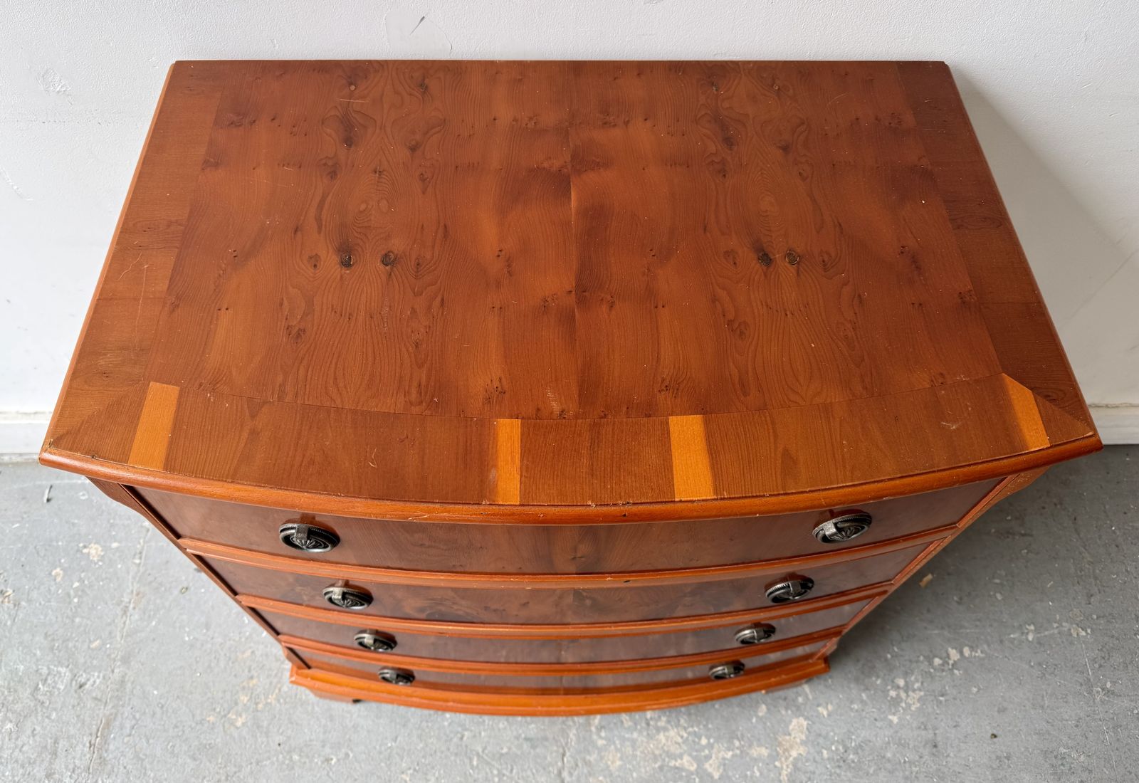 Vintage Bow Front Chest Of Drawers photo Furniture