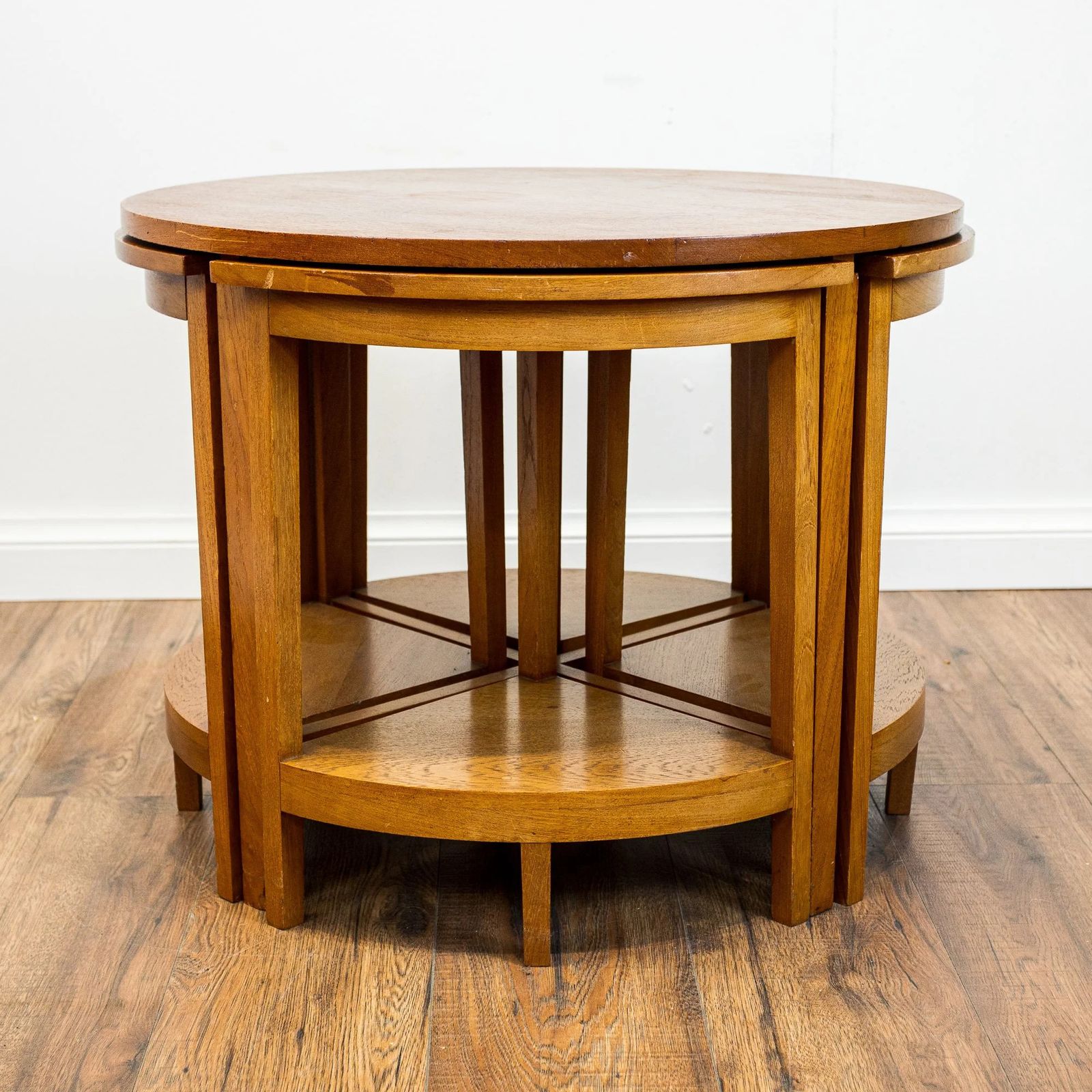 Art Deco Quartet Oak Nest Of Tables photo Furniture