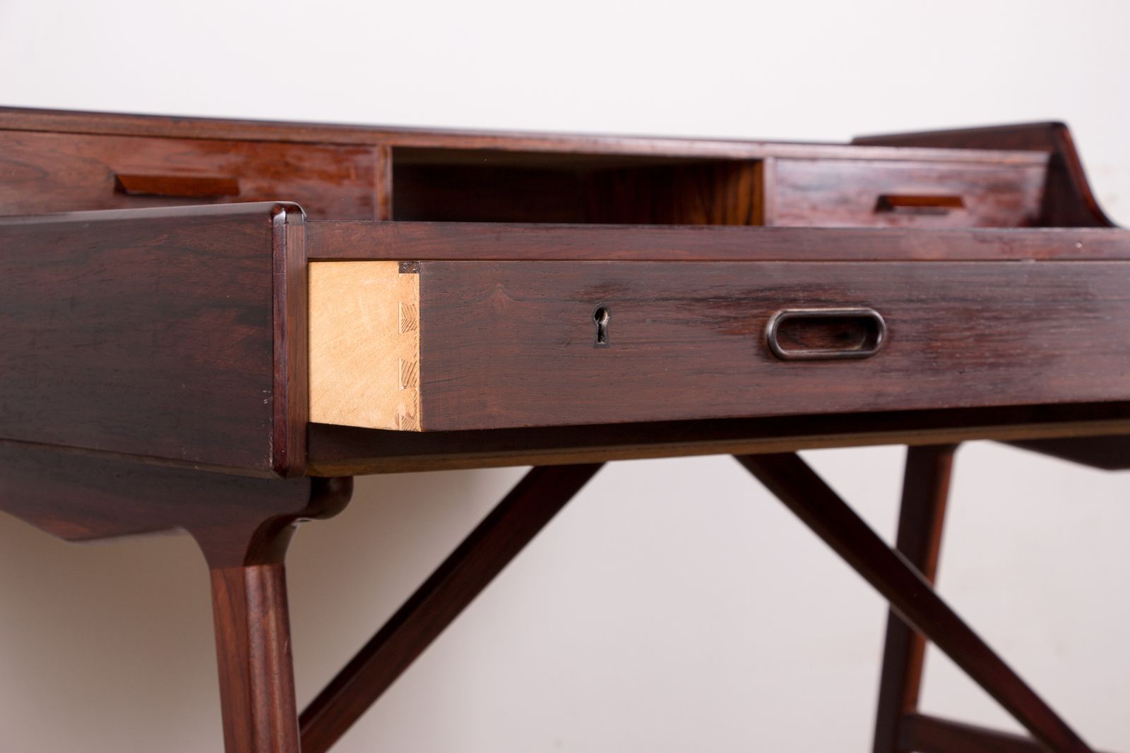 photo furniture Danish Rosewood Desk, Model 56 By Arne Wahl Iversen For Vinde Mobelfabrik 1960.