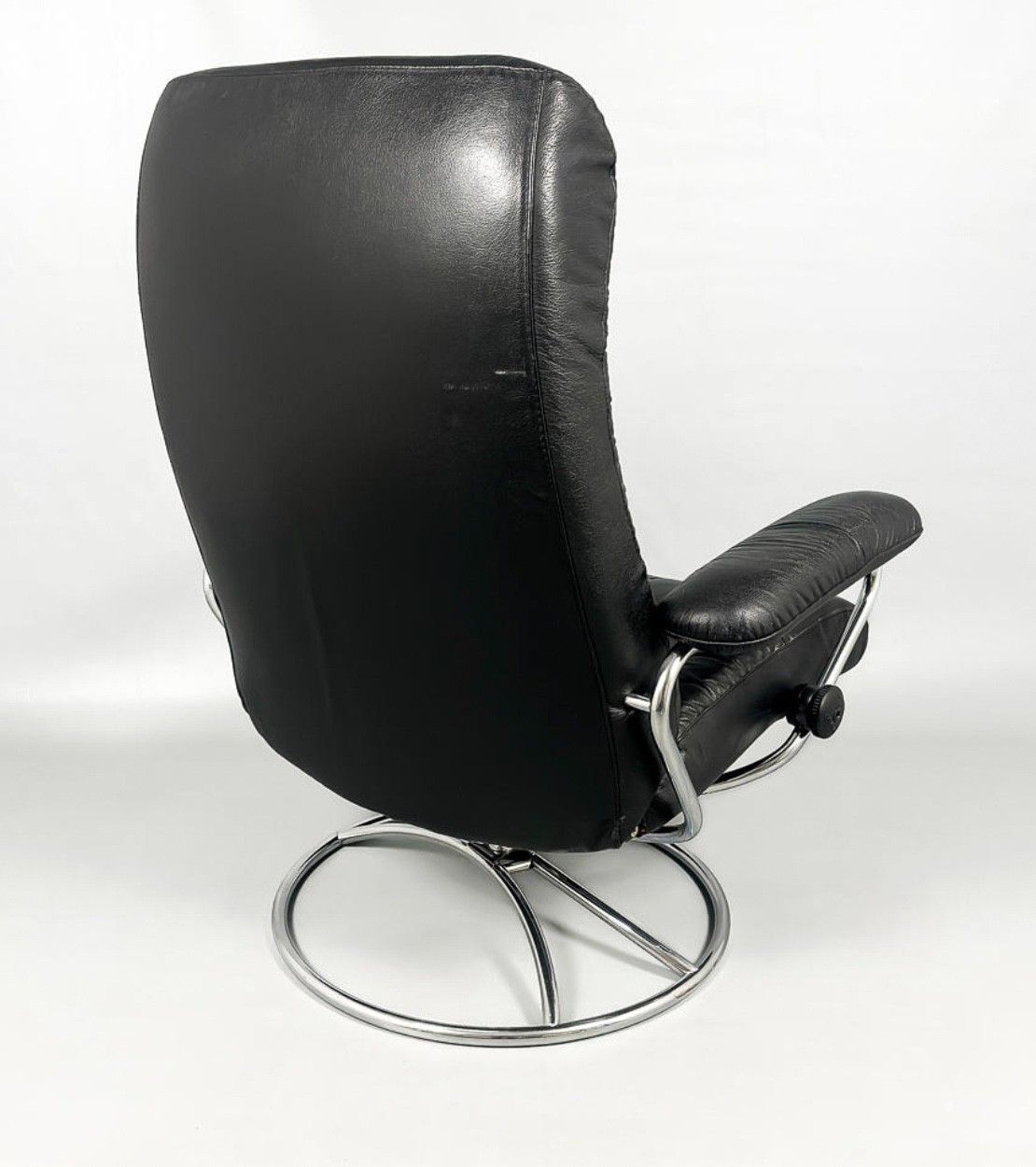 Vintage Retro Ekornes Stressless Reclining Lounge Chair & Stool 1970,S photo Furniture