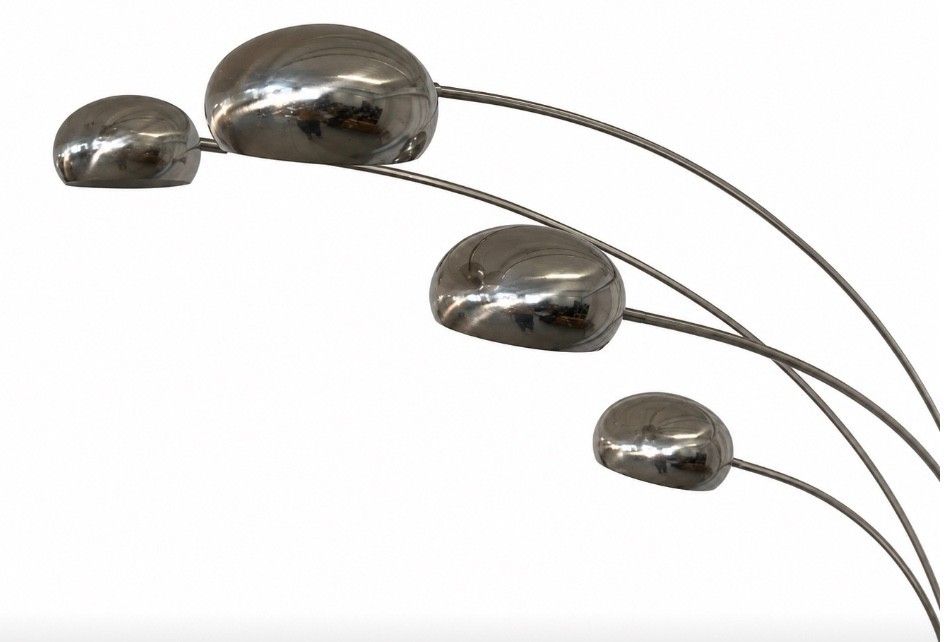 Vintage Swedish Cottex 5 Arm Chrome Arc Floor Lamp With Marble Base – 1970s photo buy