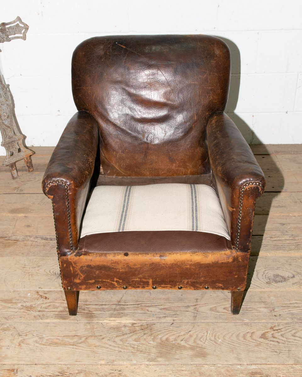 Leather Club Armchair, 1920s, Vintage photo buy