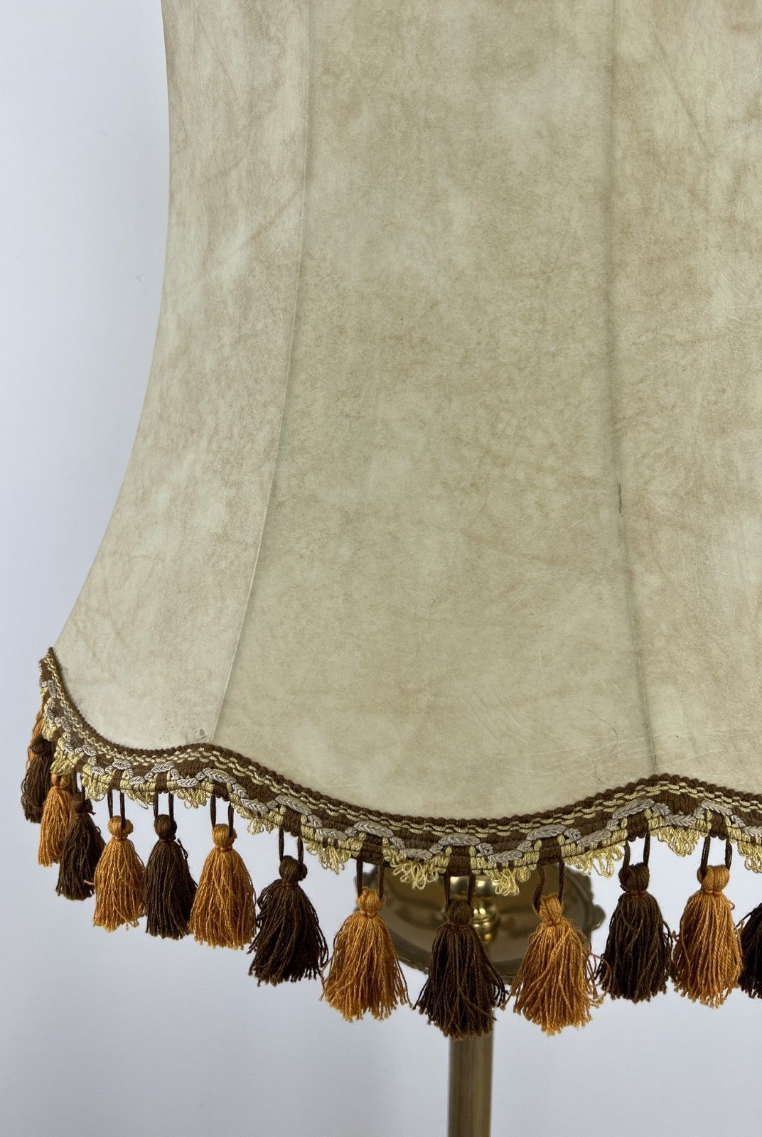 Floor Lamp Vintage French Style Standing Lamp Ornate With Tassel Shade Lot 6076 photo Lighting