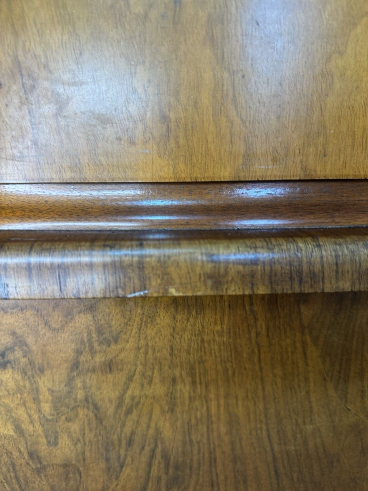 photo for sale Vintage Dressing Table Drawers Oval Mirror Art Deco Mid Century