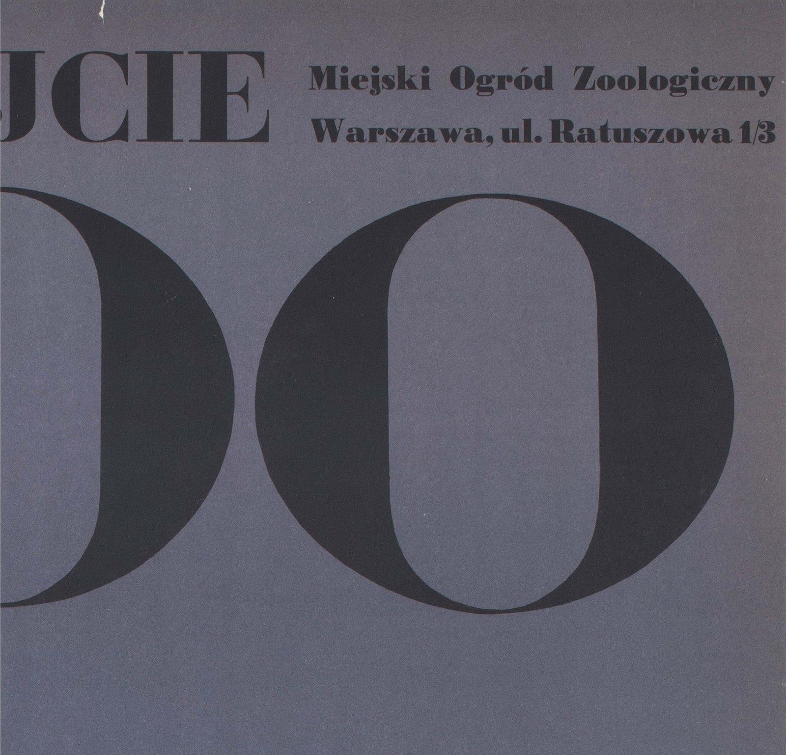 Zwiedzajcie Warszawa Zoo 1967 Polish Poster, Waldemar Swierzy photo Art