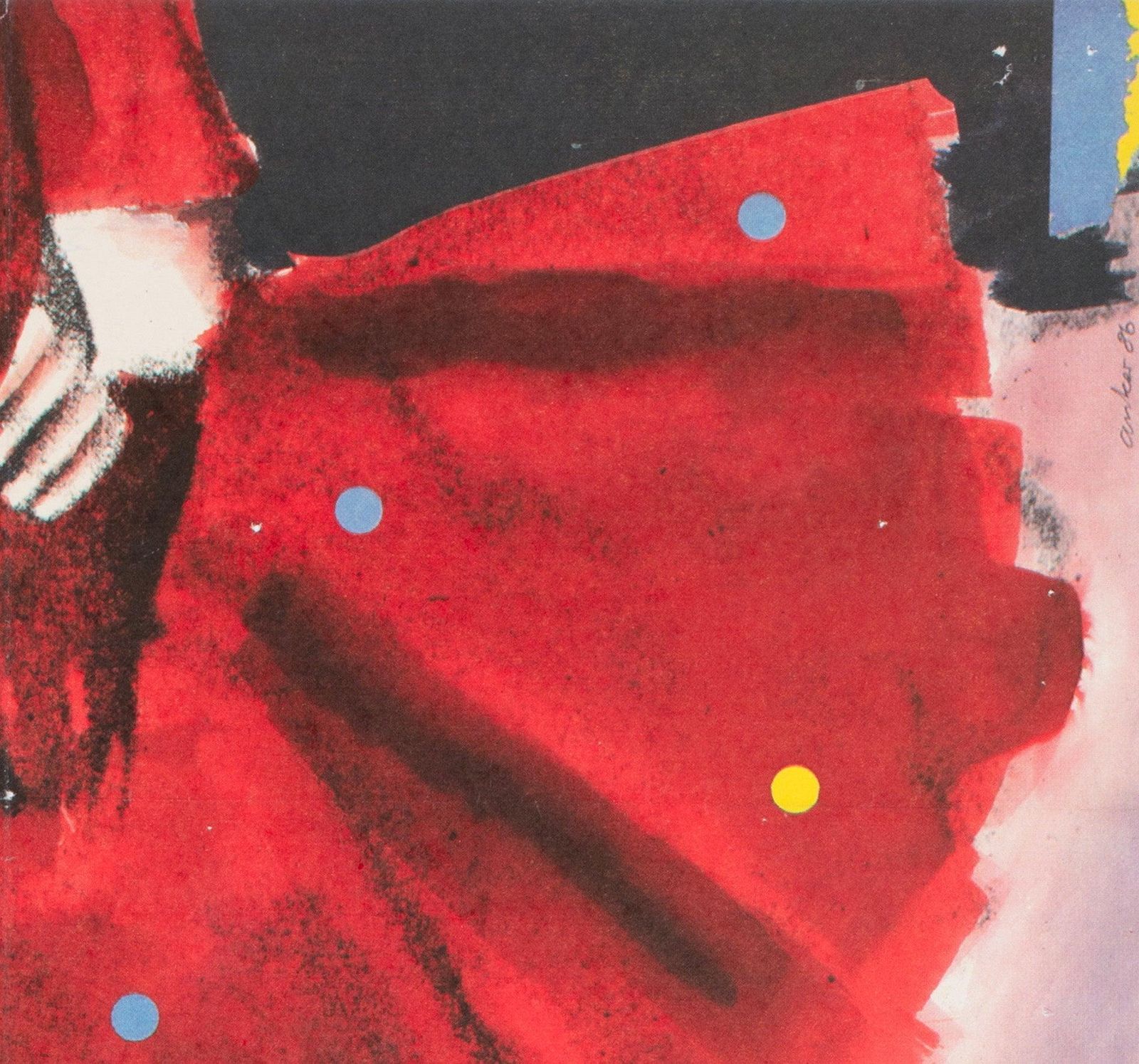 The Woman In Red 1986 East German A1 Film Poster, Werner Gottsmann photo Art