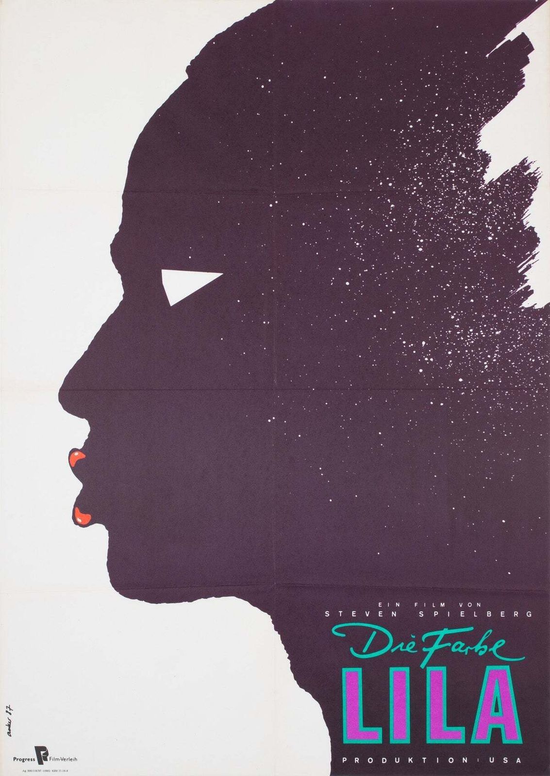 The Color Purple 1987 East German A1 Film Poster, Manfred Anker