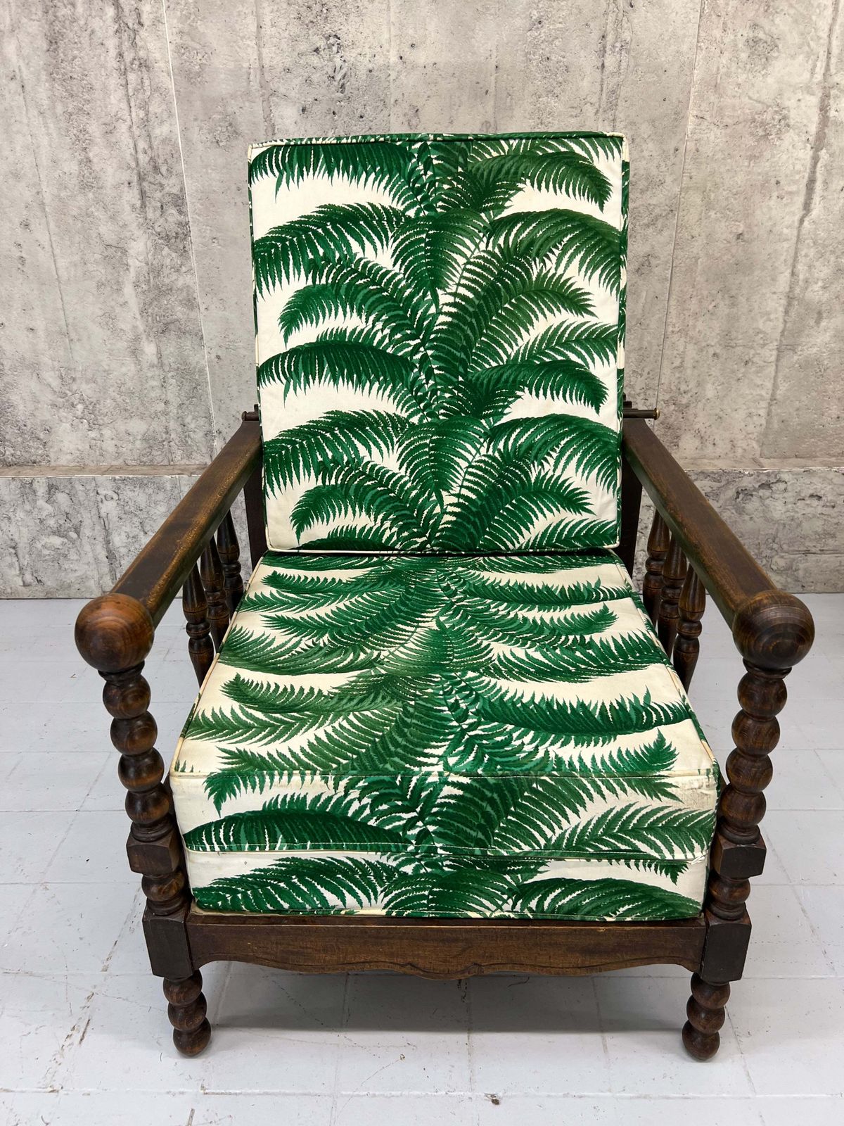 Palm Fronds Reclining Morris Chair To Reupholster photo buy