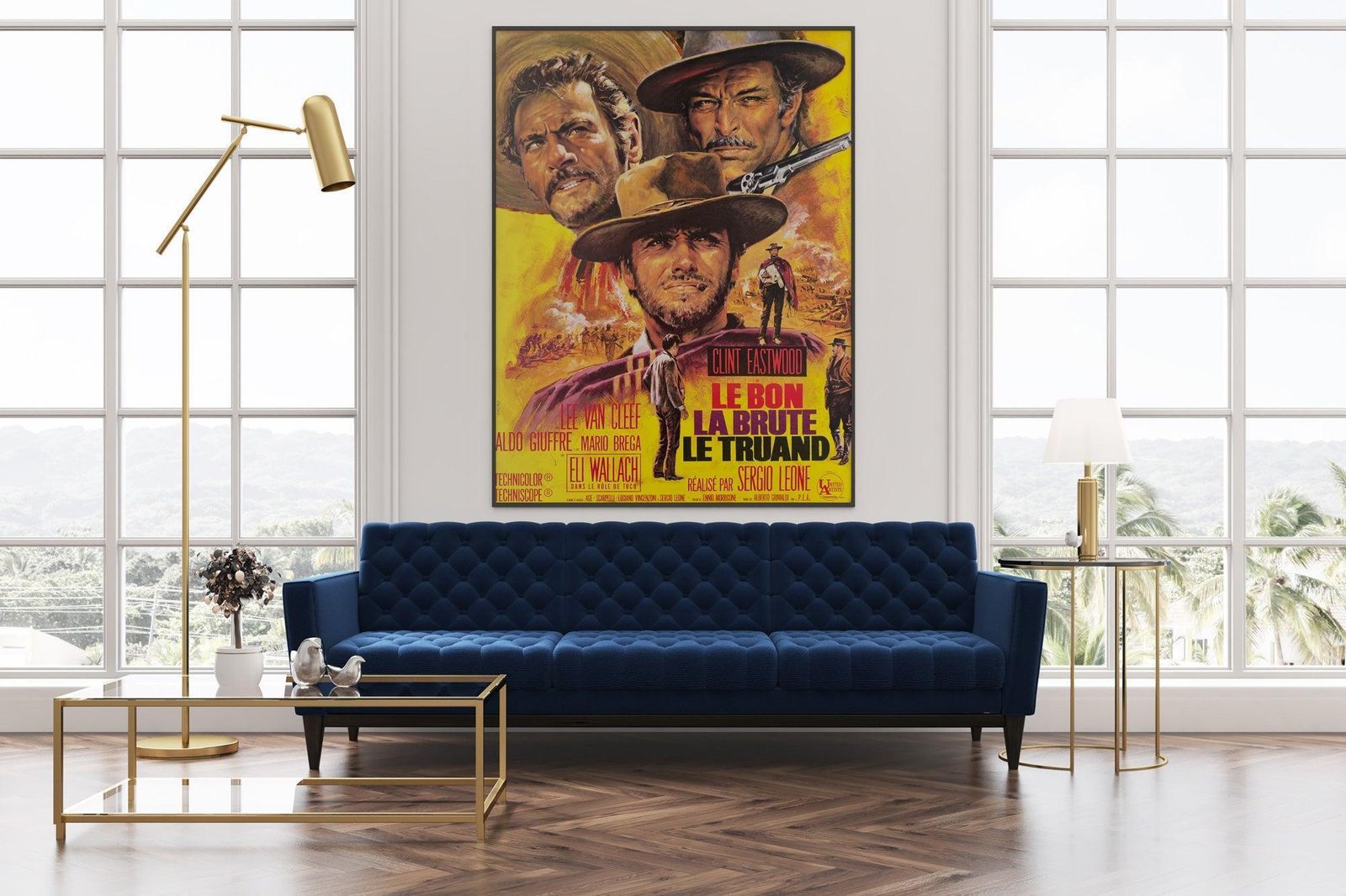 The Good The Bad The Ugly, affiche française Grande 1968, Jean Mascii photo furniture